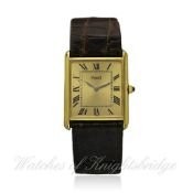 A GENTLEMAN`S 18K SOLID GOLD PIAGET WRISTWATCH CIRCA 1990s, REF. 9287 D: Champagne dial with applied