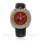 A GENTLEMAN`S JACKY ICKX EASY-RIDER "BULLHEAD" CHRONOGRAPH WRISTWATCH CIRCA 1970s, REF. 2692 (NOS)