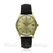 A GENTLEMAN`S STEEL & GOLD CAPPED OMEGA CONSTELLATION CHRONOMETER WRISTWATCH CIRCA 1963, REF. 168.