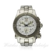 A GENTLEMAN`S STAINLESS STEEL BREITLING EMERGENCY CHRONOGRAPH BRACELET WATCH DATED 2006, REF. A73321