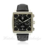 A GENTLEMAN`S STAINLESS STEEL TAG HEUER MONACO CHRONOGRAPH WRISTWATCH CIRCA 2012, REF. CAW2110