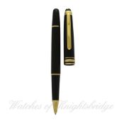 A 75 YEAR SPECIAL EDITION MONTBLANC MEISTERSTUCK CLASSIQUE ROLLERBALL PEN Diamond set in lid &