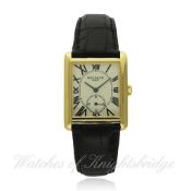 A FINE GENTLEMAN`S 18K SOLID GOLD PATEK PHILIPPE GONDOLO WRISTWATCH DATED 2005, REF. 5014J-013