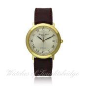 A GENTLEMAN`S 18K SOLID GOLD IWC PORTOFINO AUTOMATIC WRISTWATCH CIRCA 1990s D: Two tone silver