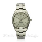 A GENTLEMAN`S STAINLESS STEEL ROLEX OYSTER PERPETUAL BRACELET WATCH CIRCA 1970, REF. 1003 WITH ROLEX