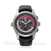 A GENTLEMAN`S TITANIUM GIRARD PERREGAUX FERRARI F1 053 WORLD TIME CHRONOGRAPH WRISTWATCH CIRCA 2005,