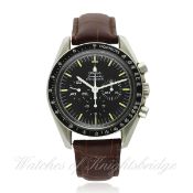 A GENTLEMAN`S STAINLESS STEEL OMEGA SPEEDMASTER PROFESSIONAL CHRONOGRAPH WRIST WATCH DATED 1988,