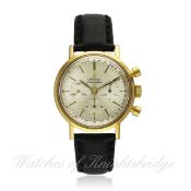 A GENTLEMAN`S GOLD PLATED OMEGA SEAMASTER CHRONOGRAPH WRIST WATCH CIRCA 1966, REF. 105.005-66 D: