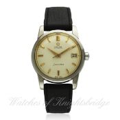 A GENTLEMAN`S STAINLESS STEEL OMEGA SEAMASTER AUTOMATIC WRIST WATCH CIRCA 1961, REF. 2849-1 SC D: