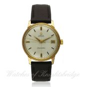 A GENTLEMAN`S STEEL & GOLD PLATED OMEGA SEAMASTER AUTOMATIC WRIST WATCH CIRCA 1967, REF. 166.002