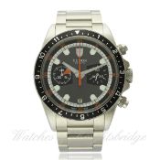 A GENTLEMAN`S STAINLESS STEEL ROLEX TUDOR HERITAGE CHRONO CHRONOGRAPH BRACELET WATCH DATED 2011,