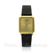 A GENTLEMAN`S 18K SOLID GOLD PIAGET WRIST WATCH DATED 1980, REF. 7148 WITH ORIGINAL BOX & PAPERS