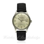 A GENTLEMAN`S STAINLESS STEEL IWC AUTOMATIC WRIST WATCH CIRCA 1960s, REF. 809A D: Silver dial with