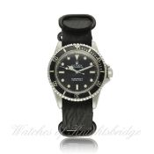 A GENTLEMAN`S STAINLESS STEEL ROLEX OYSTER PERPETUAL SUBMARINER BRACELET WATCH CIRCA 1964, REF. 5513