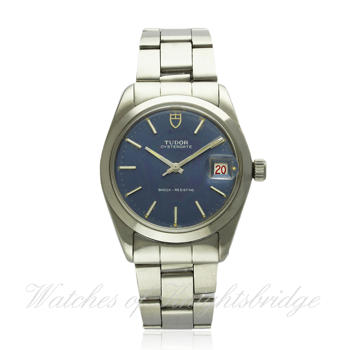 A GENTLEMAN`S STAINLESS STEEL ROLEX TUDOR OYSTERDATE BRACELET WATCH CIRCA 1970, REF. 7992/0 D: