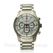 A GENTLEMAN`S TITANIUM PORSCHE DESIGN DASHBOARD CHRONOGRAPH BRACELET WATCH CIRCA 2010, REF. 6612