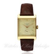 A RARE GENTLEMAN`S 18K SOLID PINK GOLD PATEK PHILIPPE WRIST WATCH CIRCA 1953, REF. 2516 D: Silver