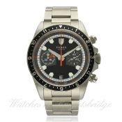 A GENTLEMAN`S STAINLESS STEEL ROLEX TUDOR HERITAGE CHRONO CHRONOGRAPH BRACELET WATCH DATED 2010,