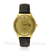 A RARE GENTLEMAN`S 18K SOLID GOLD IWC INGENIEUR WRIST WATCH CIRCA 1960s, REF. 666 A D: Champagne