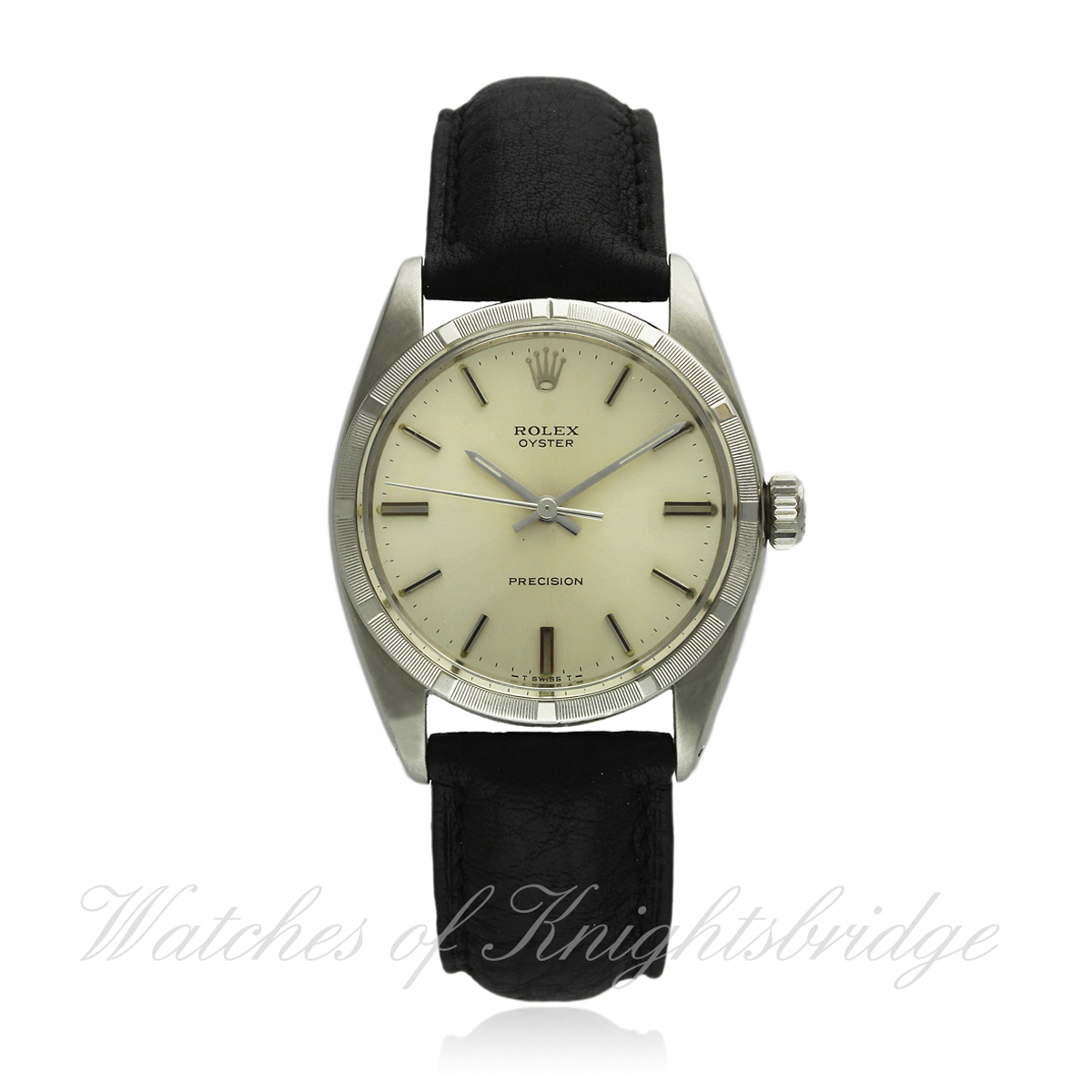 A GENTLEMAN`S STAINLESS STEEL ROLEX OYSTER PRECISION WRIST WATCH CIRCA 1965, REF. 6427 D: Sunburst