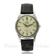 A GENTLEMAN`S STAINLESS STEEL OMEGA CONSTELLATION CHRONOMETER WRIST WATCH CIRCA 1961, REF. 14381.