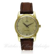 A GENTLEMAN`S STEEL & GOLD PLATED OMEGA SEAMASTER AUTOMATIC WRIST WATCH CIRCA 1958, REF. 2846-9 SC /