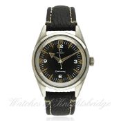 A RARE GENTLEMAN`S STAINLESS STEEL OMEGA RAILMASTER WRIST WATCH DATED 1959, REF. 2914-3 SC WITH