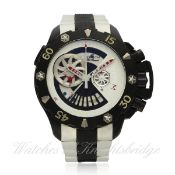 A GENTLEMAN`S TITANIUM & PVD COATED ZENITH EL PRIMERO DEFY XTREME CHRONOGRAPH BRACELET WATCH DATED