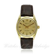 A GENTLEMAN`S STEEL & GOLD CAPPED ROLEX OYSTER PERPETUAL WRIST WATCH CIRCA 1967, REF. 1024 D: