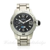 A GENTLEMAN`S TITANIUM JAEGER LECOULTRE MASTER COMPRESSOR DIVING GMT BRACELET WATCH CIRCA 2010, REF.