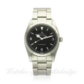 A GENTLEMAN`S STAINLESS STEEL ROLEX OYSTER PERPETUAL EXPLORER SUPER PRECISION BRACELET WATCH CIRCA