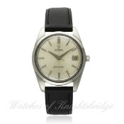 A GENTLEMAN`S STAINLESS STEEL OMEGA SEAMASTER AUTOMATIC WRIST WATCH CIRCA 1966, REF. 166010 D: