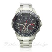 A GENTLEMAN`S STAINLESS STEEL TAG HEUER LAPTIMER CHRONOGRAPH BRACELET WATCH CIRCA 2009, REF. CAF7114