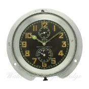 AN 8 DAY BIRCH & GAYDON LTD MILITARY SHIPS CLOCK CIRCA 1930S MADE FOR THE ADMIRALTY D: "Chocolate"