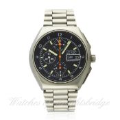 A GENTLEMAN`S STAINLESS STEEL GERMAN MILITARY BUNDESWEHR TUTIMA BUND PILOTS CHRONOGRAPH BRACELET