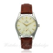 A GENTLEMAN`S LARGE SIZE STAINLESS STEEL OMEGA SEAMASTER WRIST WATCH CIRCA 1957, REF. 2937-1 D: