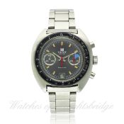 A GENTLEMAN`S STAINLESS STEEL TISSOT SEASTAR CHRONOGRAPH BRACELET WATCH CIRCA 1970s D: Grey dial