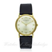 A GENTLEMAN`S 18K SOLID GOLD VACHERON CONSTANTIN WRIST WATCH CIRCA 1970s, REF. 6784 D: Silver dial