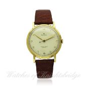 A RARE GENTLEMAN`S 18K SOLID GOLD ROLEX CHRONOMETER WRIST WATCH CIRCA 1950s, REF. 720 / 4222 D: