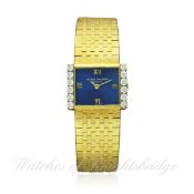 A FINE LADIES 18K SOLID GOLD & DIAMOND PATEK PHILIPPE BRACELET WATCH DATED 1974, REF. 3368/2 WITH