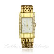 A FINE LADIES 18K SOLID GOLD & DIAMOND BOUCHERON BRACELET WATCH CIRCA 2007, LIMITED EDITION WITH TWO