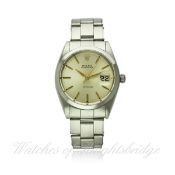 A GENTLEMAN`S STAINLESS STEEL ROLEX OYSTERDATE PRECISION BRACELET WATCH CIRCA 1965, REF. 6694 D: