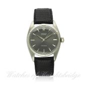 A GENTLEMAN`S STAINLESS STEEL ROLEX OYSTER PRECISION WRIST WATCH CIRCA 1959, REF. 6427 D: Grey