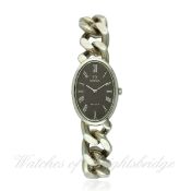 A LADIES SOLID SILVER OMEGA DE VILLE BRACELET WATCH CIRCA 1972 REF. 1011 / 8348 D: Grey-silver