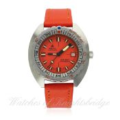 A GENTLEMAN`S STAINLESS STEEL DOXA SUB 300T PROFESSIONAL DIVERS WRIST WATCH CIRCA 1970s D: Orange