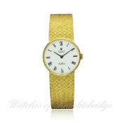 A LADIES 18K SOLID GOLD ROLEX CELLINI BRACELET WATCH CIRCA 1990 REF. 3928 "N.O.S." WITH ROLEX TAG D: