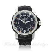 A STAINLESS STEEL & DIAMOND CORUM ADMIRALS CUP COMPETITION WRIST WATCH CIRCA 2009, REF. 01.0033 WITH