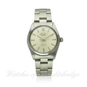 A GENTLEMAN`S STAINLESS STEEL ROLEX OYSTER PERPETUAL AIR KING PRECISION BRACELET WATCH CIRCA 1981,