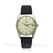 A GENTLEMAN`S STAINLESS STEEL OMEGA SEAMASTER AUTOMATIC DATE WRIST WATCH CIRCA 1960, REF. 14701 1 SC