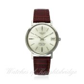 A GENTLEMAN`S STAINLESS STEEL LONGINES FLAGSHIP AUTOMATIC WRIST WATCH CIRCA 1966 REF. 3118 11 D: